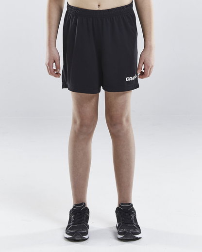 Craft Sporthose (Short) Squad Solid - ohne Innenshort, elastisches Material - schwarz Kinder